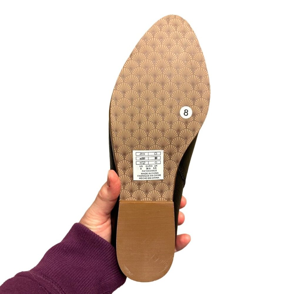 Kelsi Dagger Brooklyn Sail Mules 8M Rustic Leather Sherpa-Lined Premium Chic NIB - Picture 4 of 4